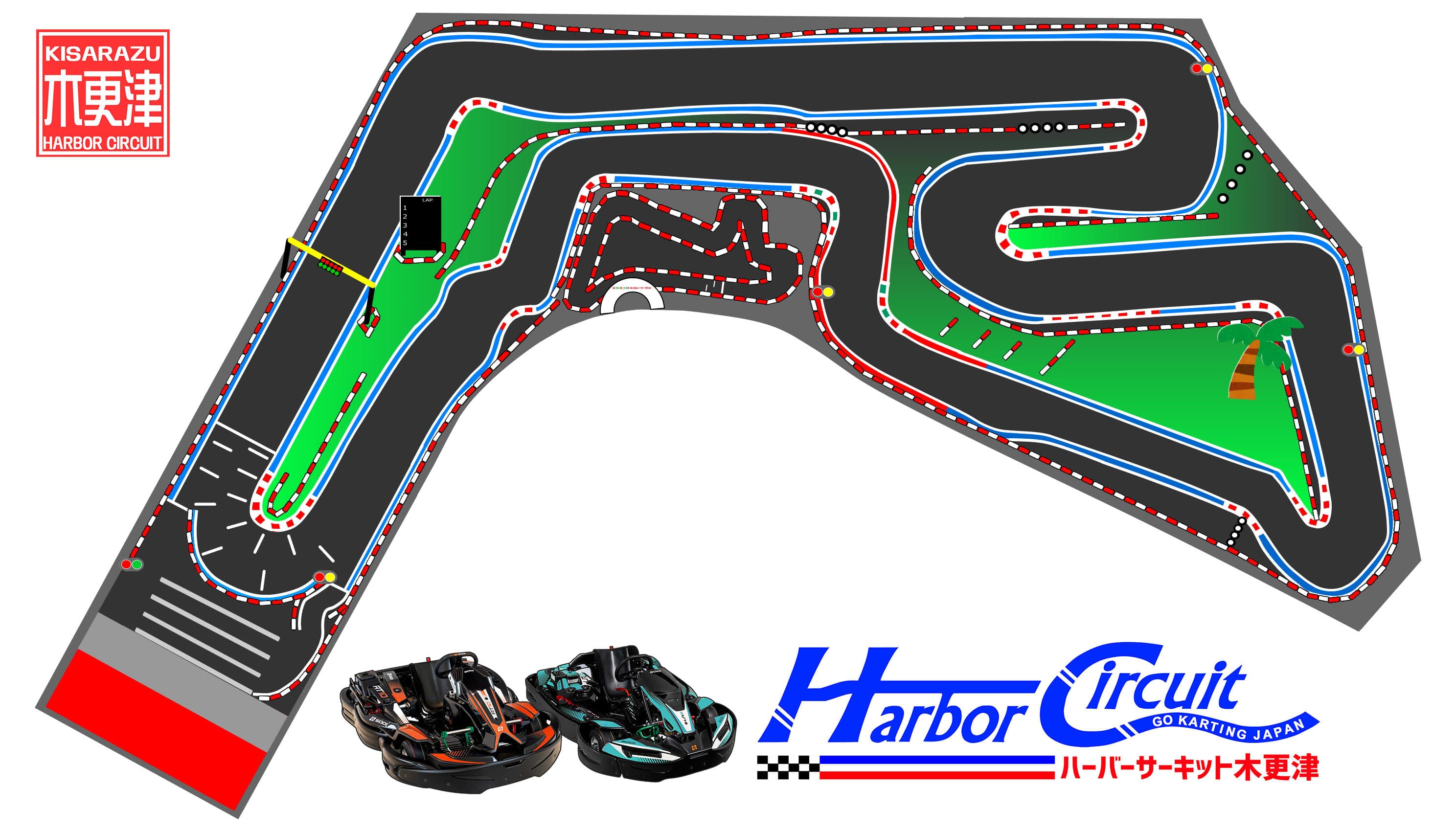 Kisarazu course map